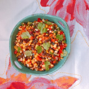 spicy chipotle black bean corn salsa
