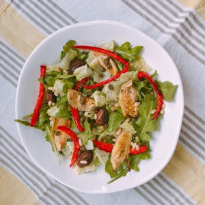 Roasted Artichoke and vegetable salad