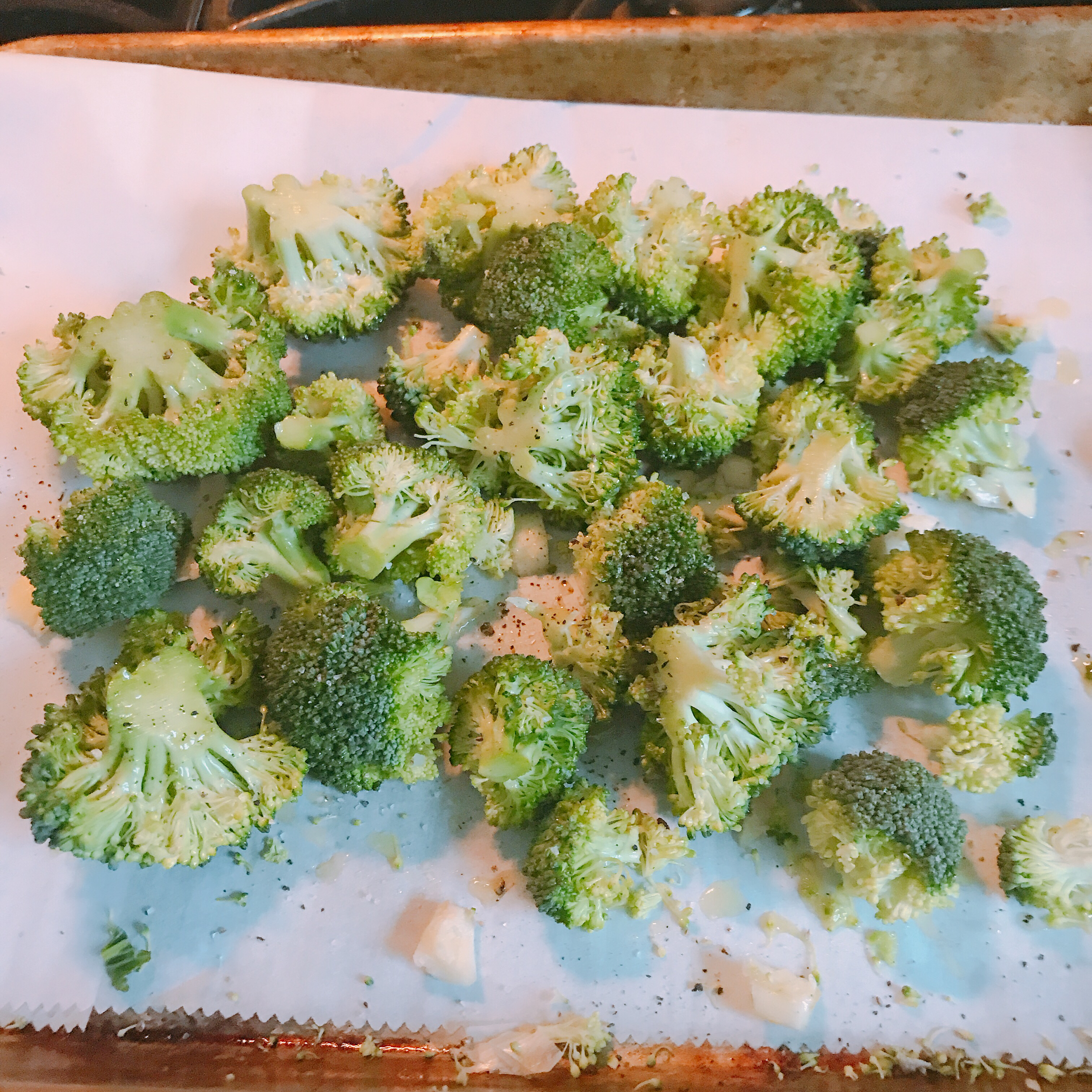 Broccoli ready to roast